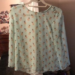 Zara puppy blouse
